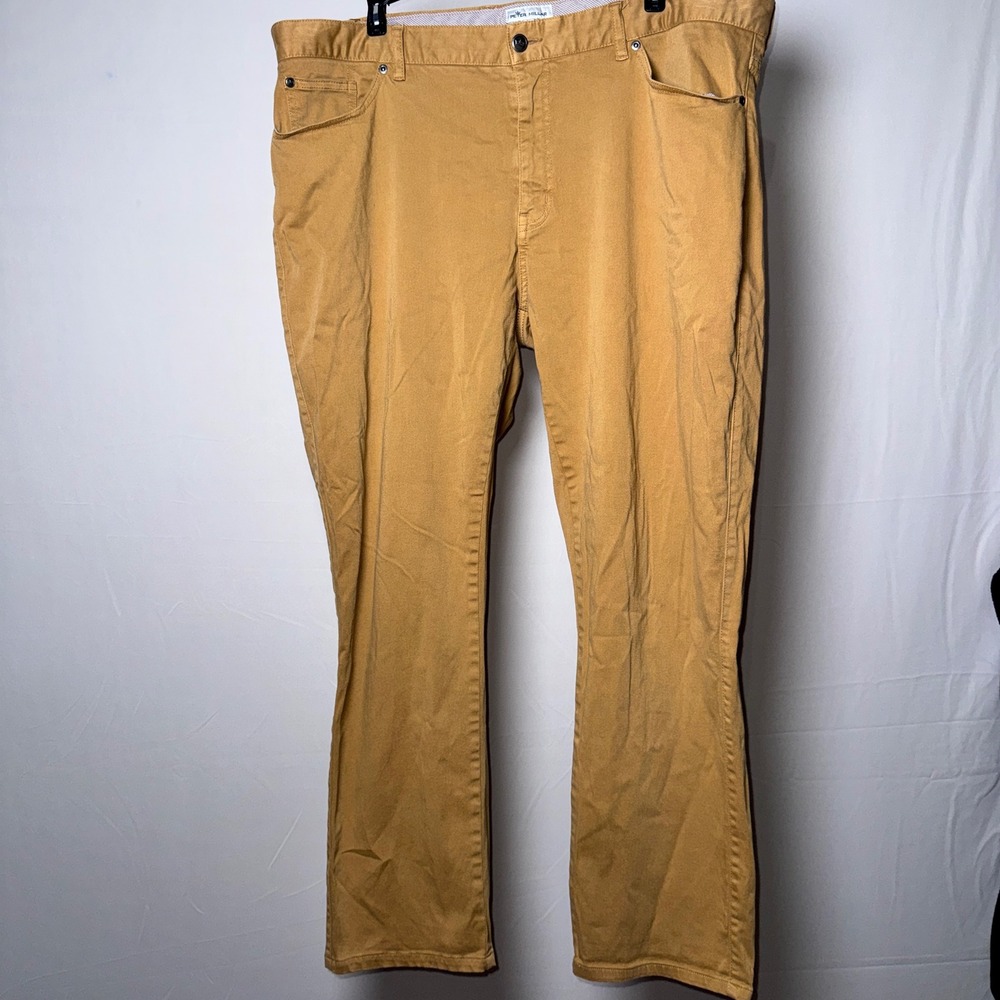 Peter Millar Crown Mens 40x30 Brown 5-Pocket Stretch Pants Khaki MS22B39